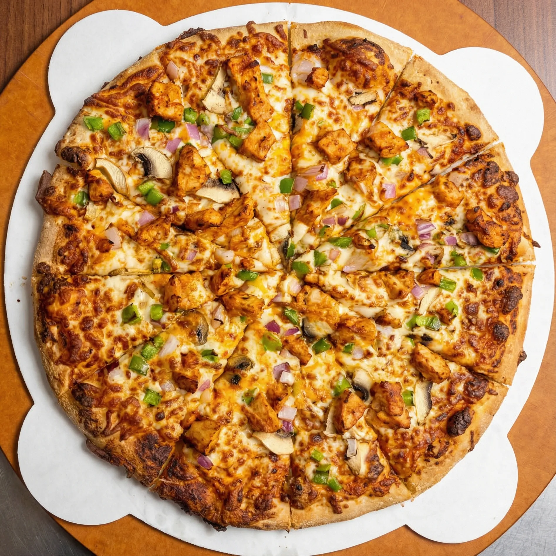 Butter Chicken Pizza at Desi Boy'z Pizza in Charlesworth, Southeast Edmonton, AB